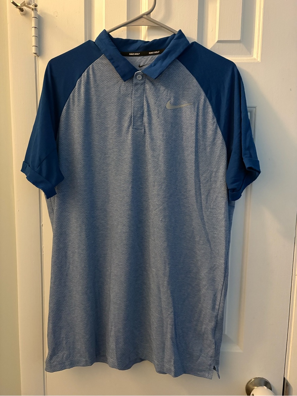 Nike Men's Two-Tone Blue Athletic Polo